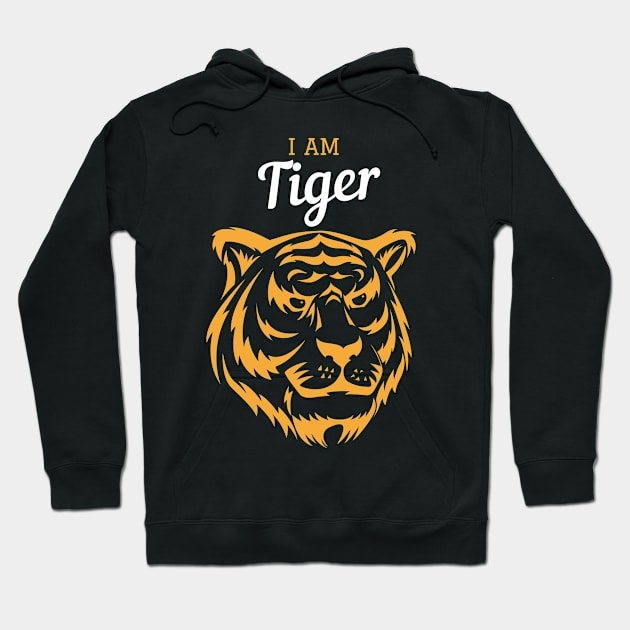 I am a tiger. Hoodie by Astroidworld